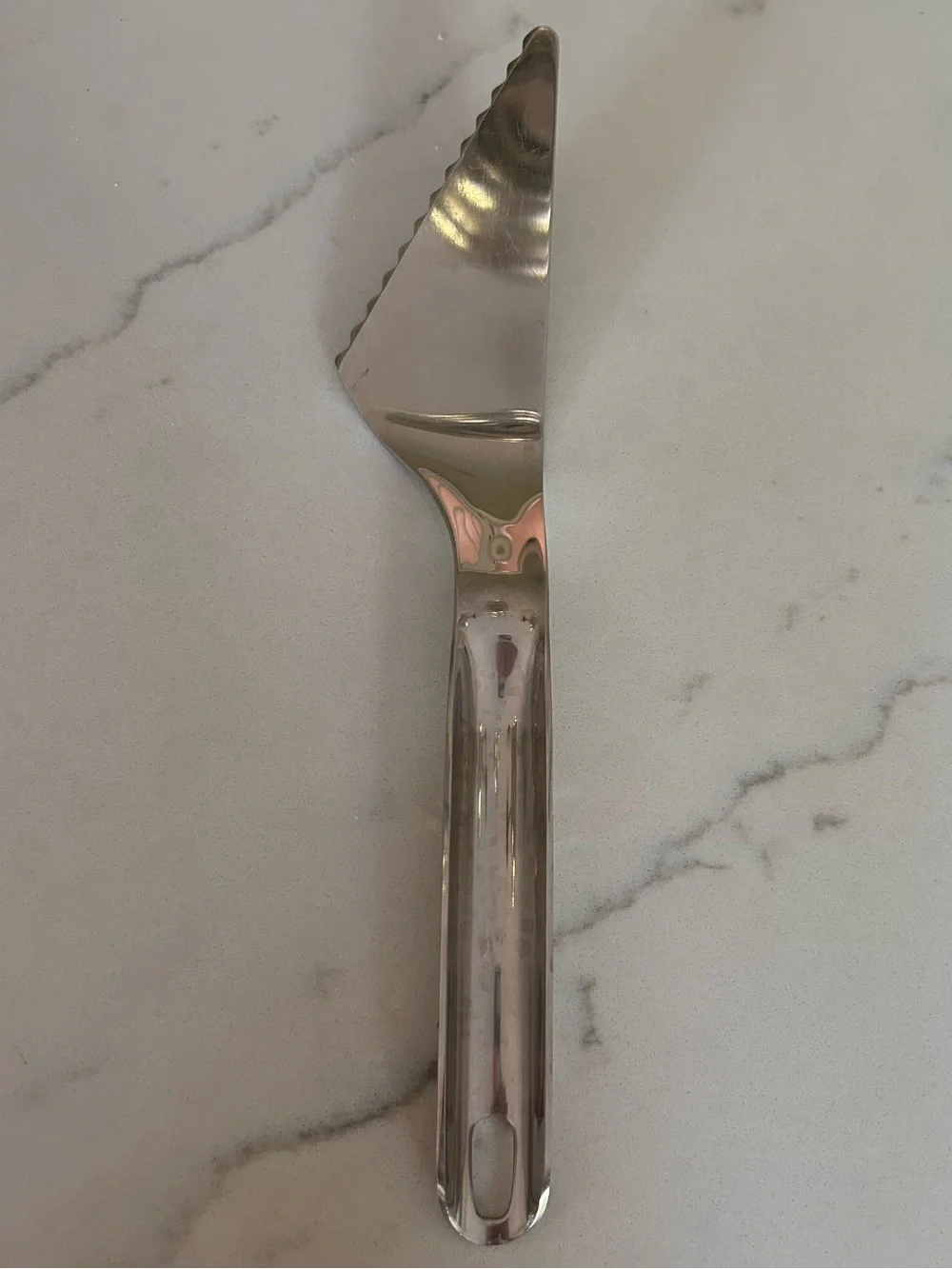 Williams Sonoma Silver Serrated Pie / Cake Server Slicer